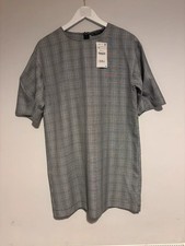 Zara Plaid Shift Dress XS New