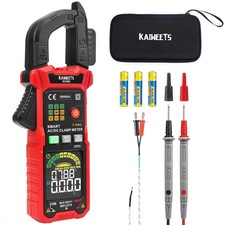 KAIWEETS KC602 Clamp Meter, Smart Auto-Range Multimeter 600A AC/DC Current, 600V