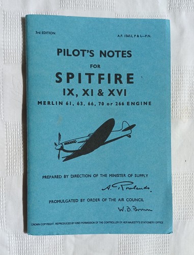 Pilot notes spitfire mk - spitfire,