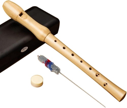 Maple wood treble recorder - wood, c