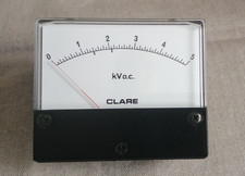 CLARE 5kVa.c. Analogue Meter, Panel Meter, Ammeter - FS 100uA dc