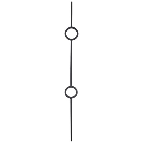 Black iron twin circle - twin, stair