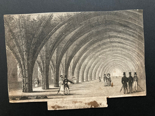Fountains abbey engraving - fountains,