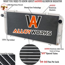 2Row Aluminum Radiator Fits