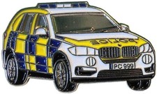 Police Car Enamel Lapel Pin Badge Brooch