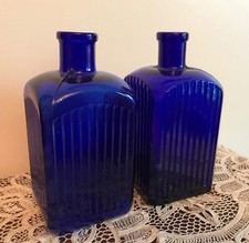 Lovely pair cobalt blue - pair, of