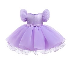 Infant Baby Girl Tutu Dress Baptism Christening Wedding Birthday Party Gown