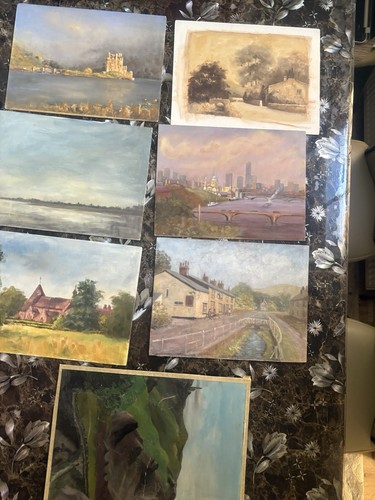 Lot contemporary oil - of,