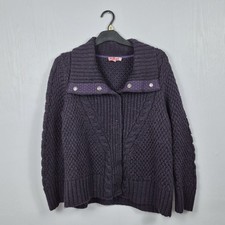 M&S Per Una Purple Chunky Knit