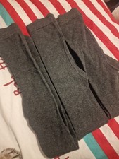 M&S Girls Grey Tights Size 5-6