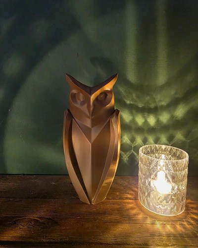 Owl mimalistic statue - statue,