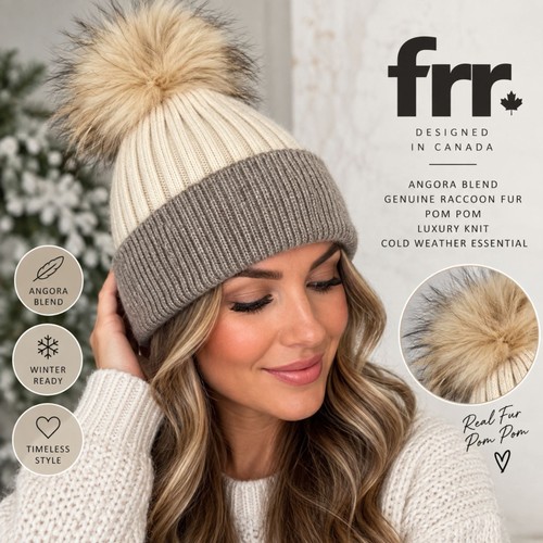 Frr angora knit beanie hat - frr,