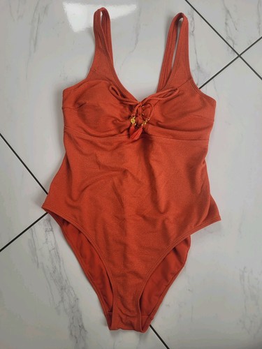 Swimsuit orange with gold - swimsuit,