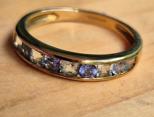 Ladies 9ct gold amethyst - 9ct,