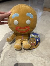 Shrek Big Headz Gingy Gingerbread Man Teddy 2010 DreamWorks Brand New With Tags