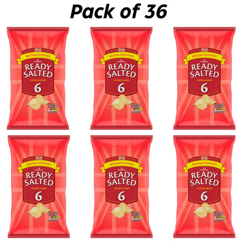 Ready salted flavour crisps - ready,