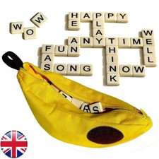 Banana grams Word Game Puzzle Kids Party Toys Letter Pouch-Uk Fast Dispatch Gift