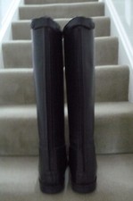 Ladies Leather Riding Boots with zip at the back, hand made and unused
