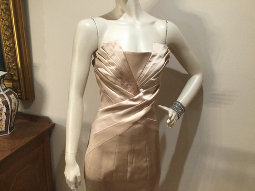 Karen millen pale gold dress - millen,