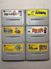 Mario/wario/yoshi Games Super Famicom Snes Japan Import Bundle NTSC-J Uk Seller