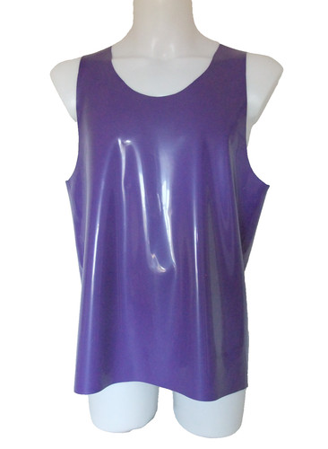 Latex vest rubber top unisex - rubber,