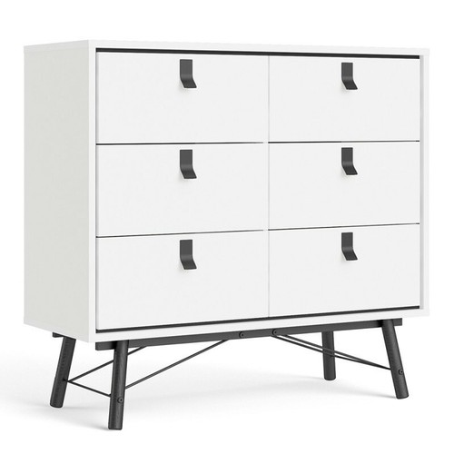 Matt white double chest of - matt,