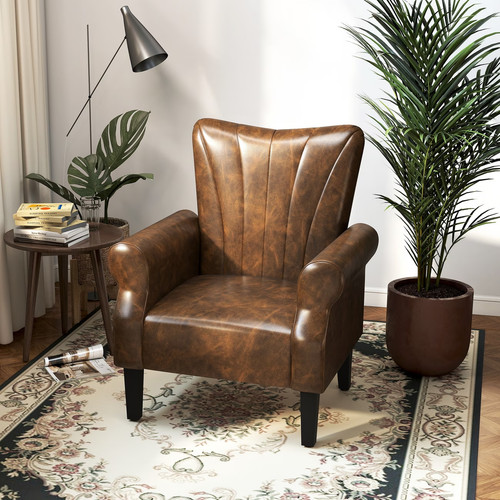 Upholstered accent chair - upholstered,
