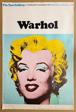 Original Andy Warhol Marilyn Monroe Tate Gallery Exhibition Vintage Poster 1971