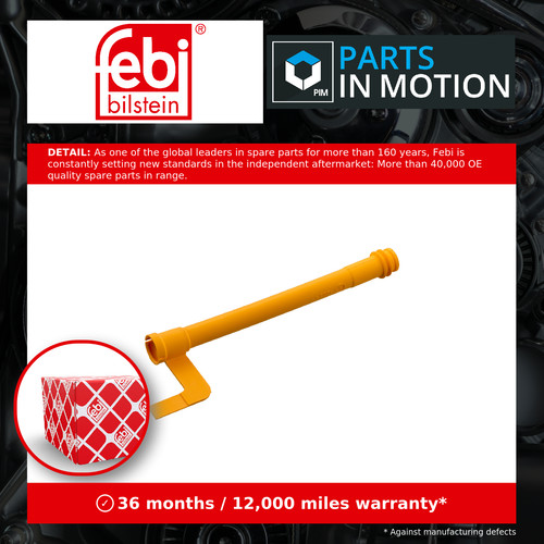Tube oil dipstick - tube,, vw