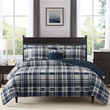Queen Size Comforter Set Navy