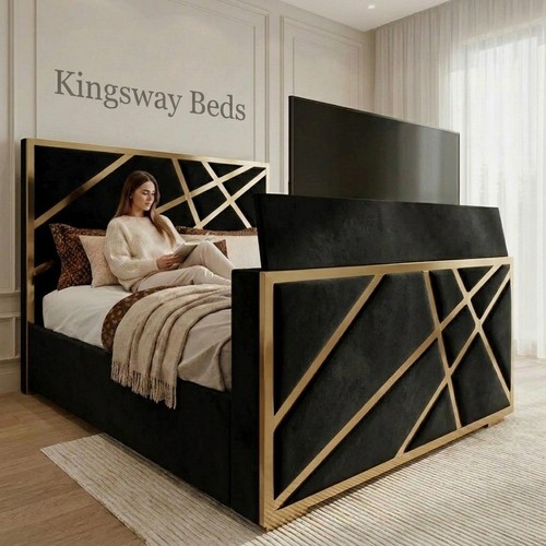 Gold star bed frame - gold,