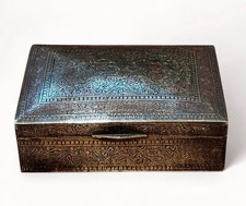 1920 brass cigarette - cigarette, box