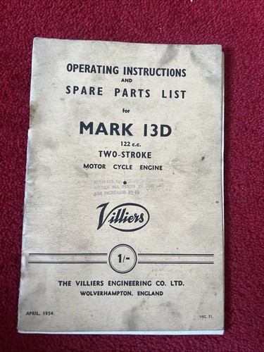 Villiers 122cc two - two, stroke