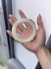 9mm natural nephrite white - 58.9mm,