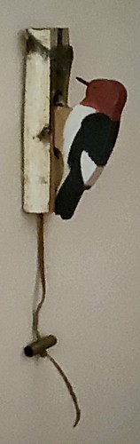 Vtg woodpecker bird door - bird,