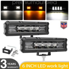 2PSC 6" LED Work Light Bar