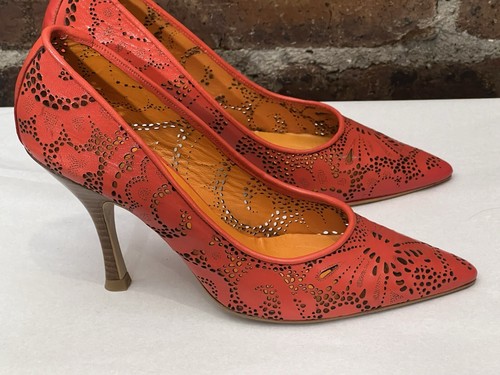 Shelly orangey red leather - shelly,