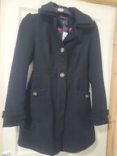 Newlook Elegant Black Coat Stylish Brand New Size 8