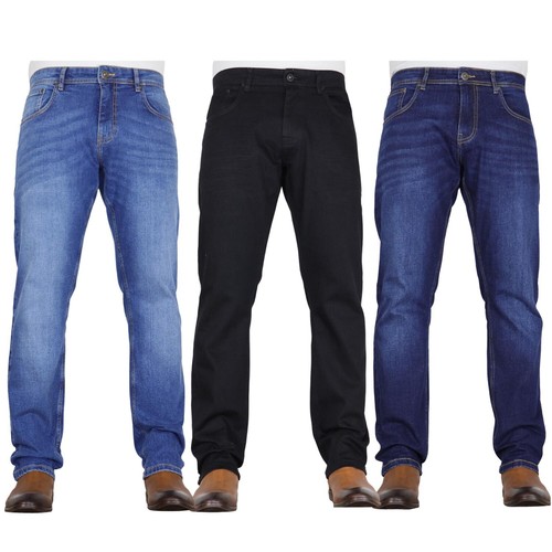 Crosshatch mens stretch jeans - stretch,