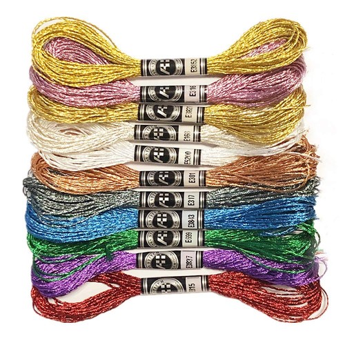 Skeins metallic embroidery - 11,
