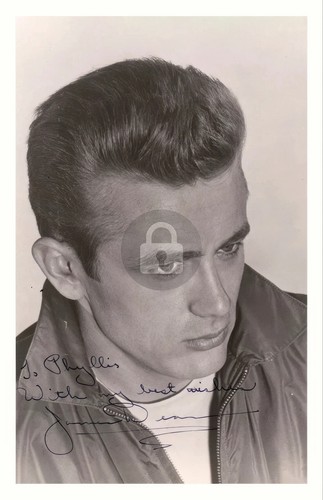 James dean signed autograph - james,