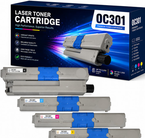 Toner cartridge for oki c301 - for,