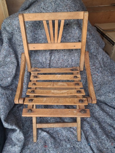 Vintage aged wooden - aged, folding