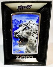 Zippo Lighter Snow Leapoard Design