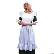 ADULT PINAFORE APRON MOB HAT