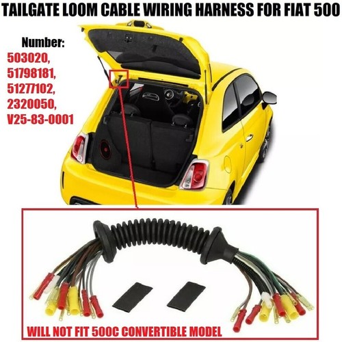 Tailgate wiring loom repair - loom,