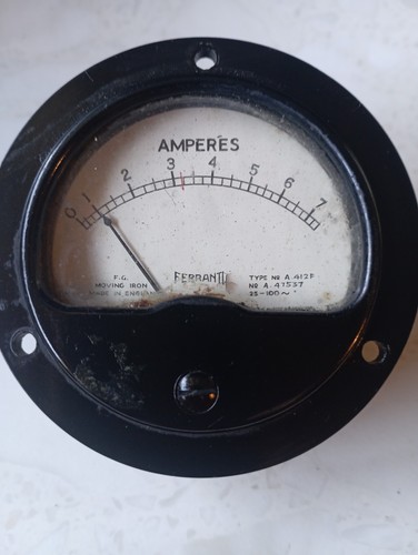 Vintage ferranti ammeter type - ferranti,