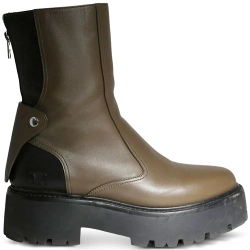 Celine zip leather boots - celine,