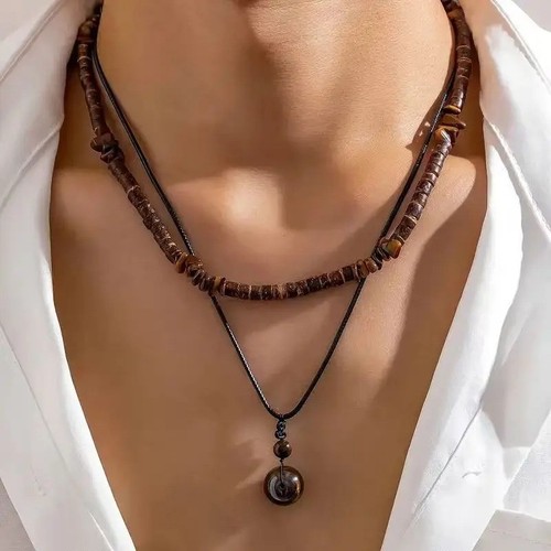 2pcs natural stone pendant - natural,