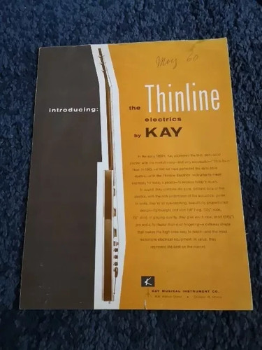 Vintage kay usa thinline - usa,